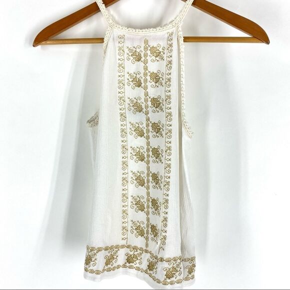 House of Harlow 1960 Embroidered Tank Top - Picture 1 of 10